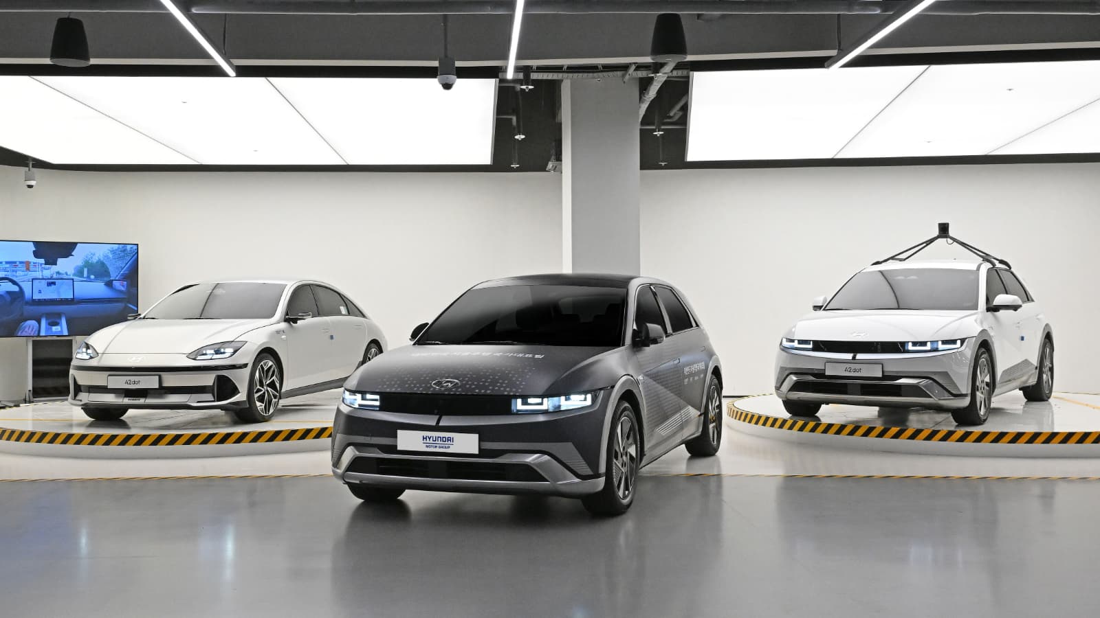 Protótipos Hyundai e 42dot usados no desenvolvimento de direção automatizada